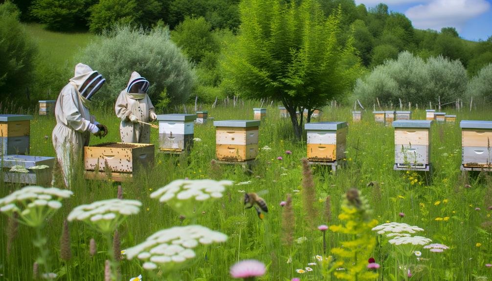 sustainable beekeeping with organic methods