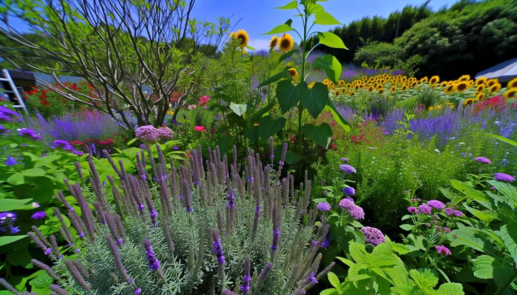 bee friendly plants for gardens